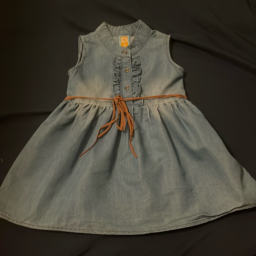 Denim sleeveless dress